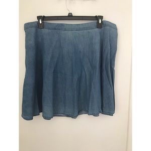 Denim skater skirt